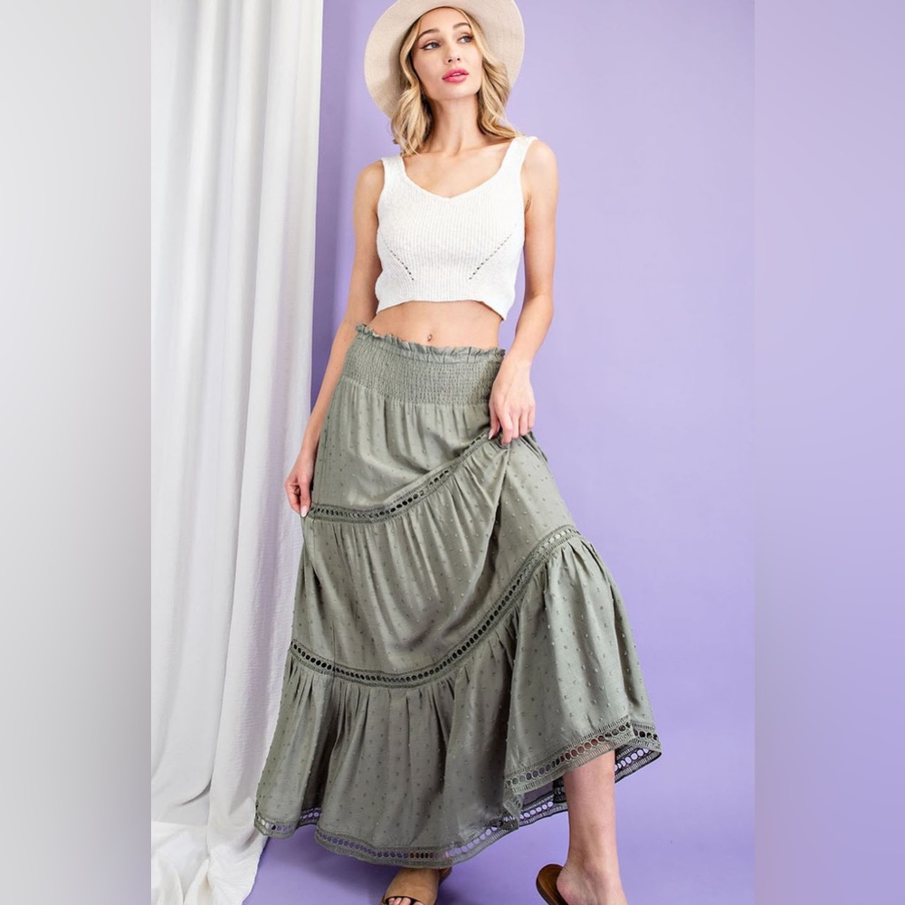 EESOME CROCHET INSET MAXI SKIRT ❤️NEW COLLECTION IN STORES❤️